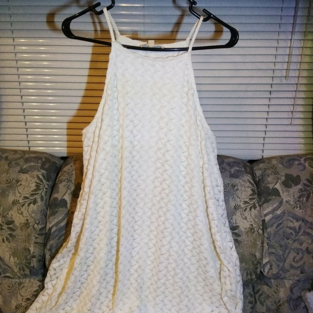 Halter Flare Macrame Sundress